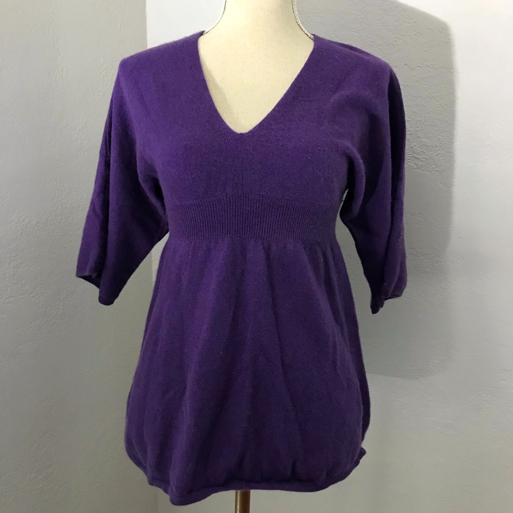 Purple cashmere sweater